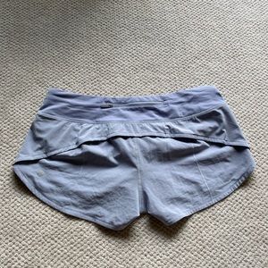 Lululemon purple speed up shorts